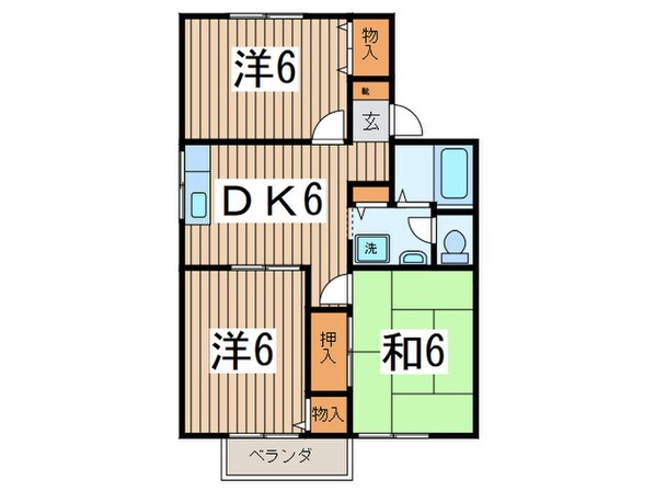 ガーデンシティ湘南Ⅱの物件間取画像